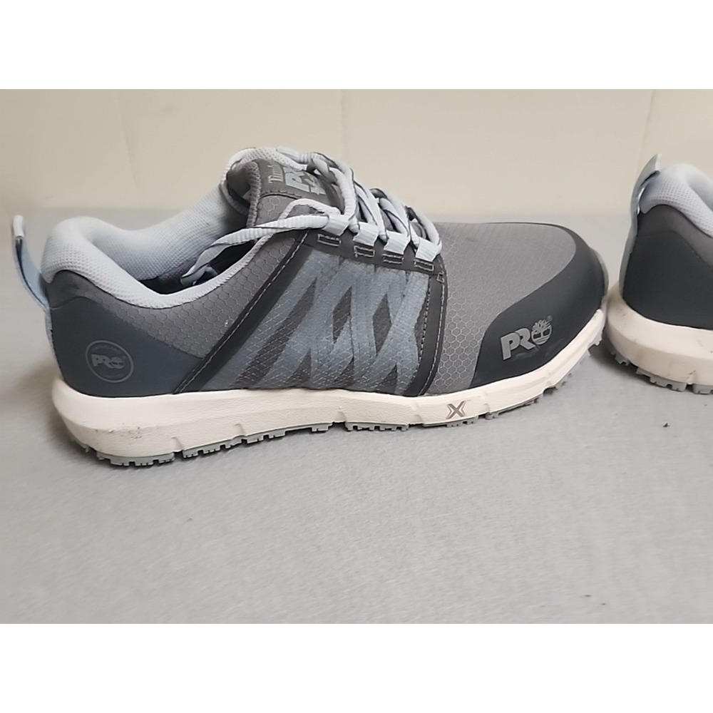 Timberland PRO Work Shoe Sz 8 Women Anti Fatigue Blue And Grey - Picture 4 of 10